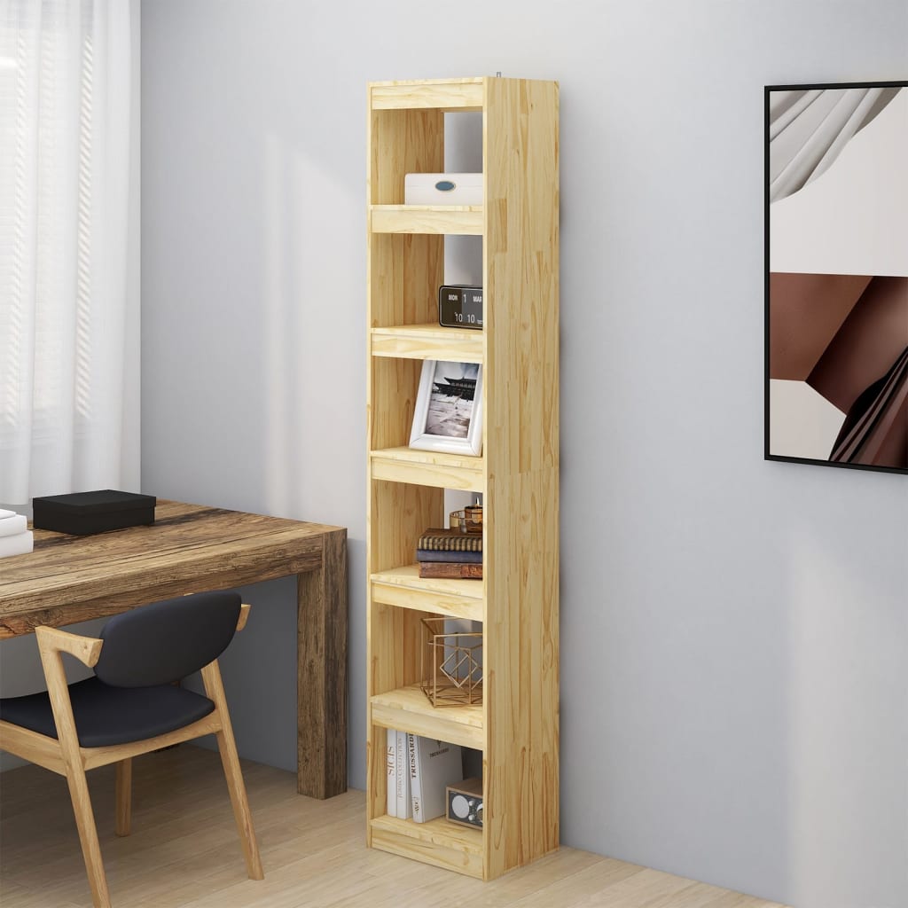 Berkfield Book Cabinet/Room Divider 40x30x199 cm Solid Pinewood