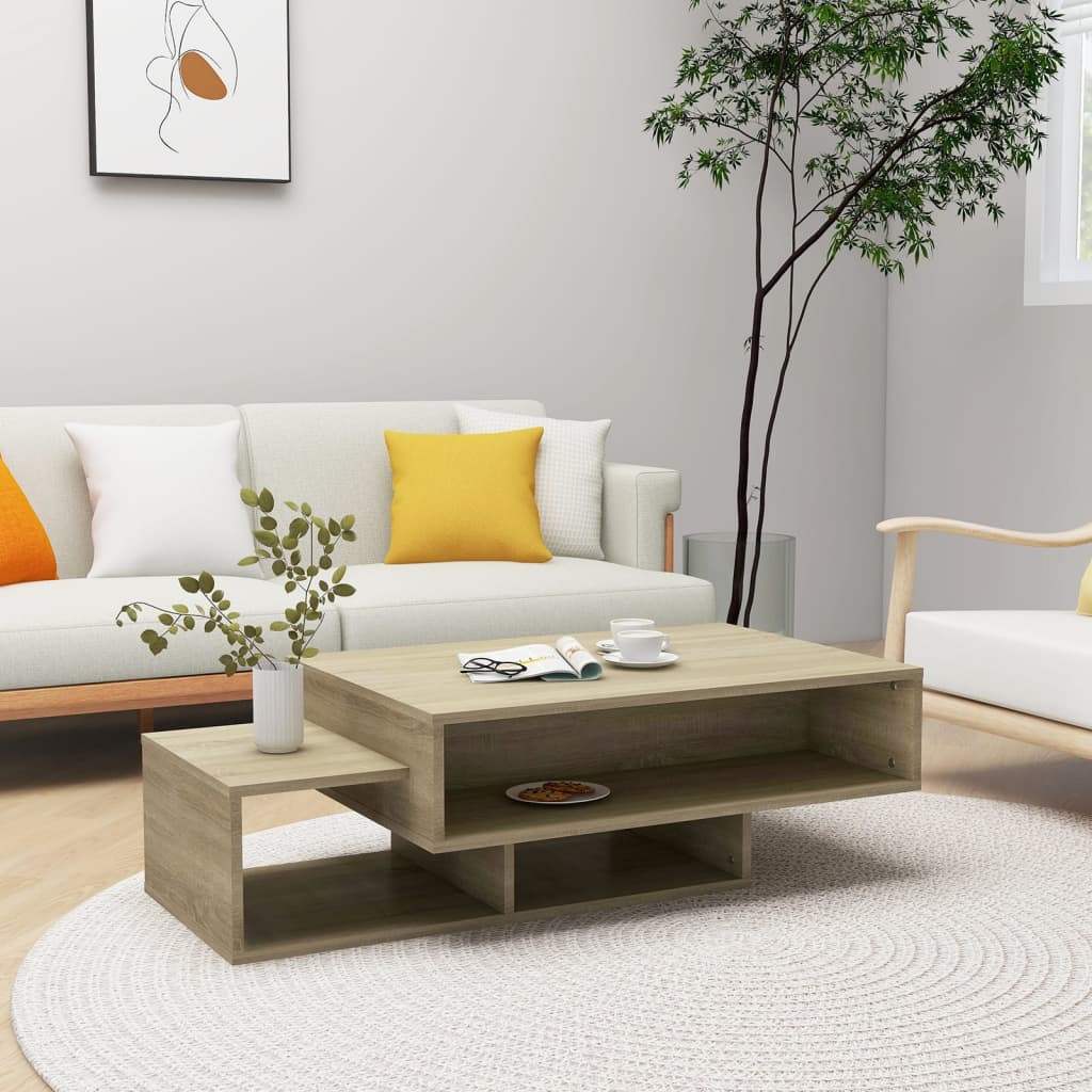 Berkfield Coffee Table Sonoma Oak 105x55x32 cm Engineered Wood