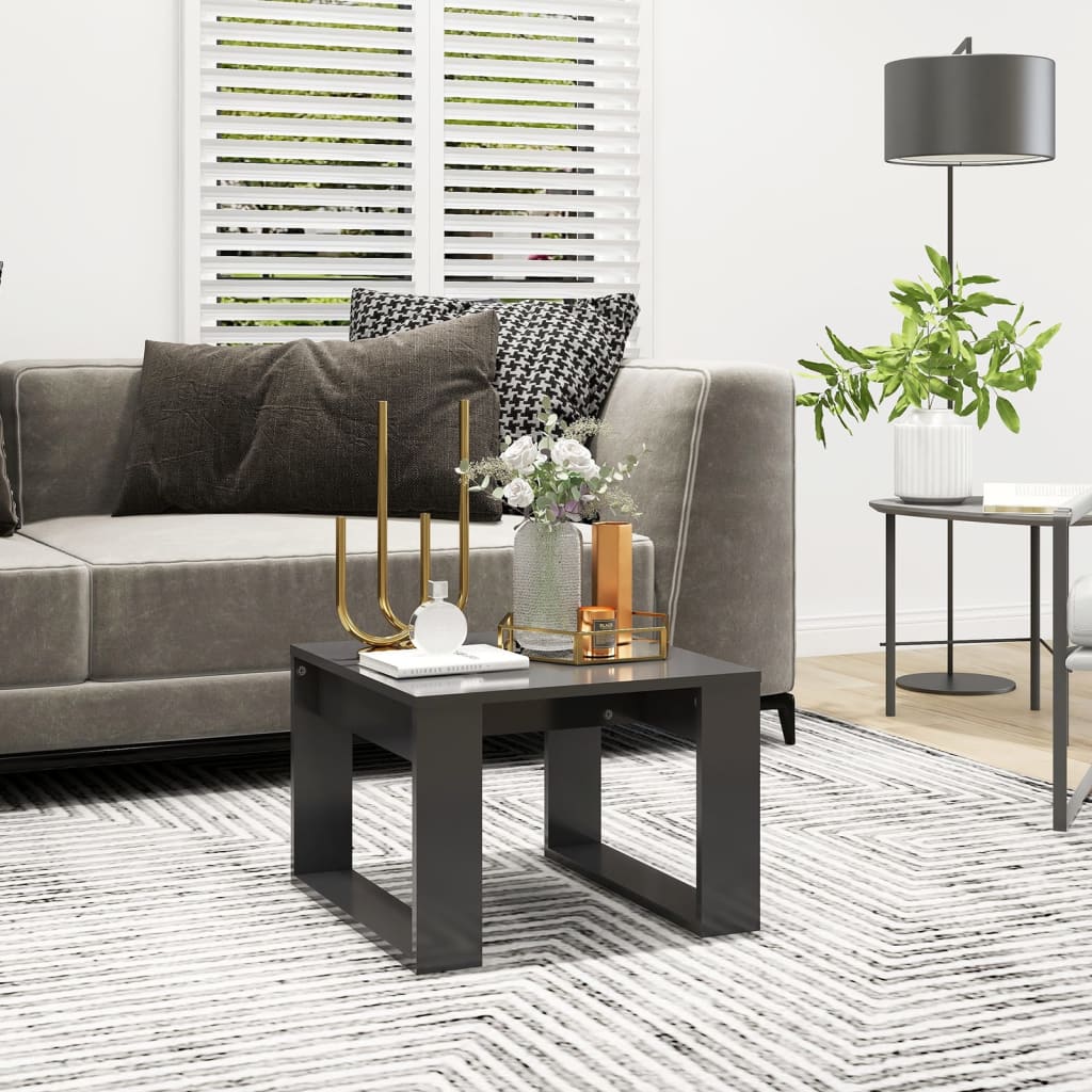 Berkfield Side Table Grey 50x50x35 cm Engineered Wood