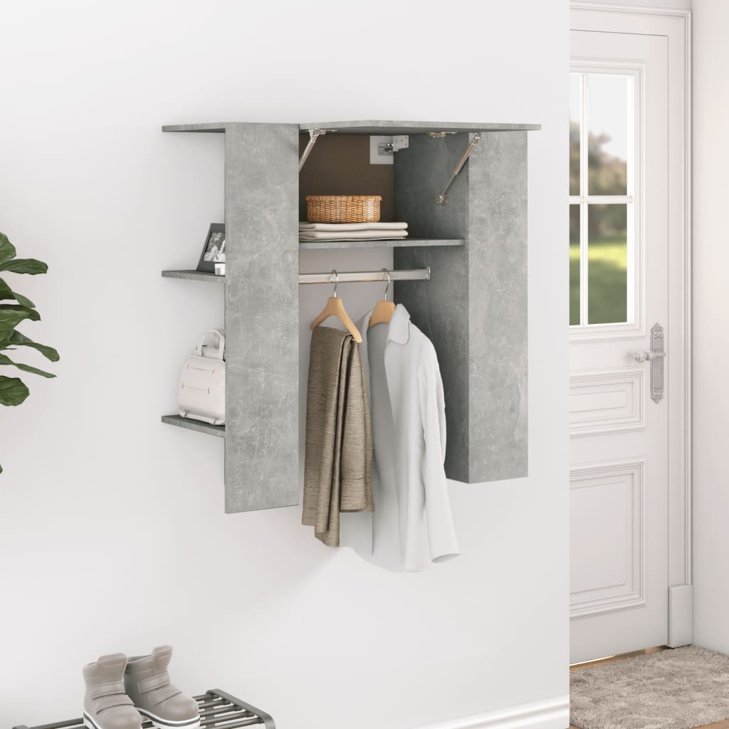 Berkfield Hallway Cabinet Concrete Grey 97.5x37x99 cm Engineered Wood