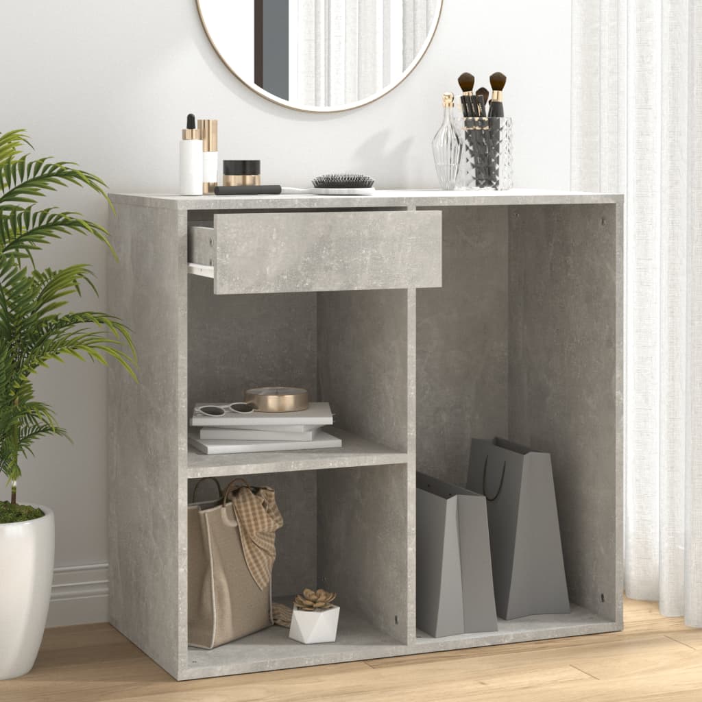 Berkfield Cosmetic Cabinet Concrete Grey 80x40x75 cm Engineered Wood