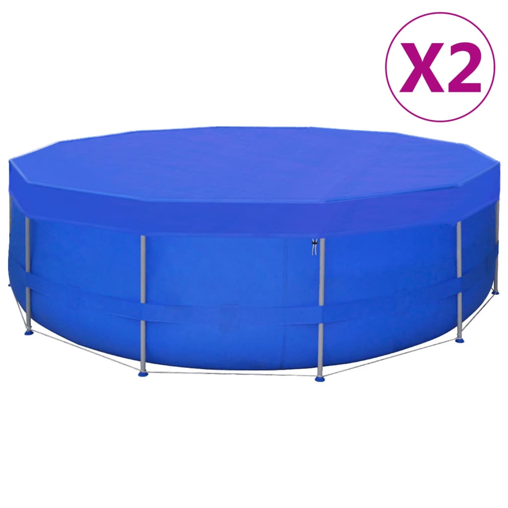 Berkfield Pool Covers 2 pcs PE Round 460 cm 90 g/m�__