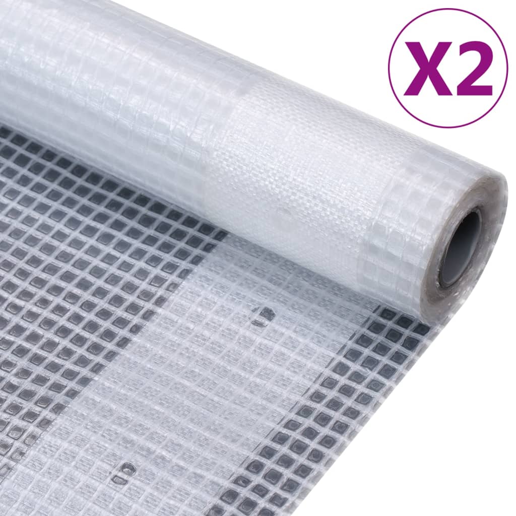 Berkfield Leno Tarpaulins 2 pcs 260 g/må_ 4x10 m White
