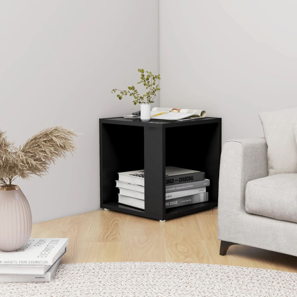 Berkfield Side Table Black 33x33x34.5 cm Engineered Wood