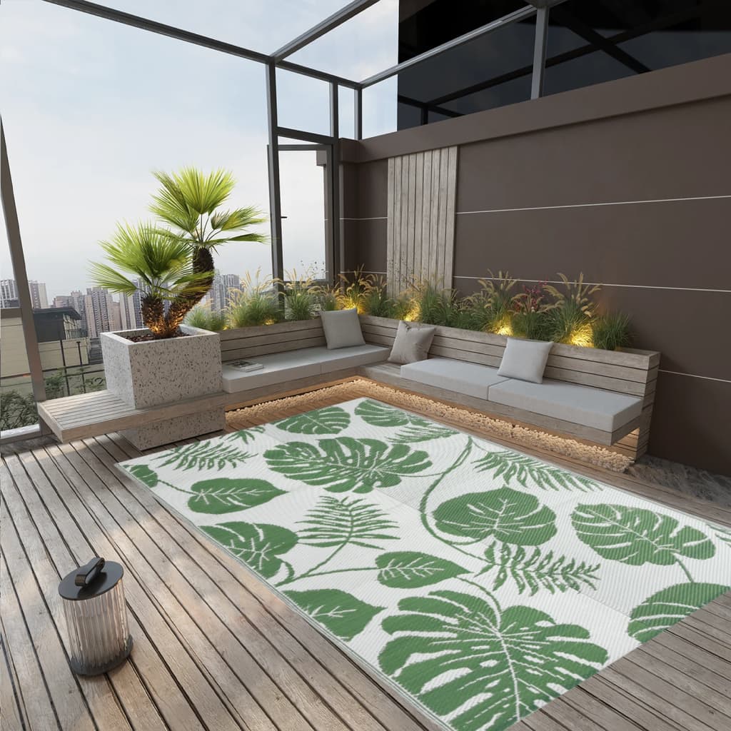 Berkfield Outdoor Rug Green 190x290 cm PP