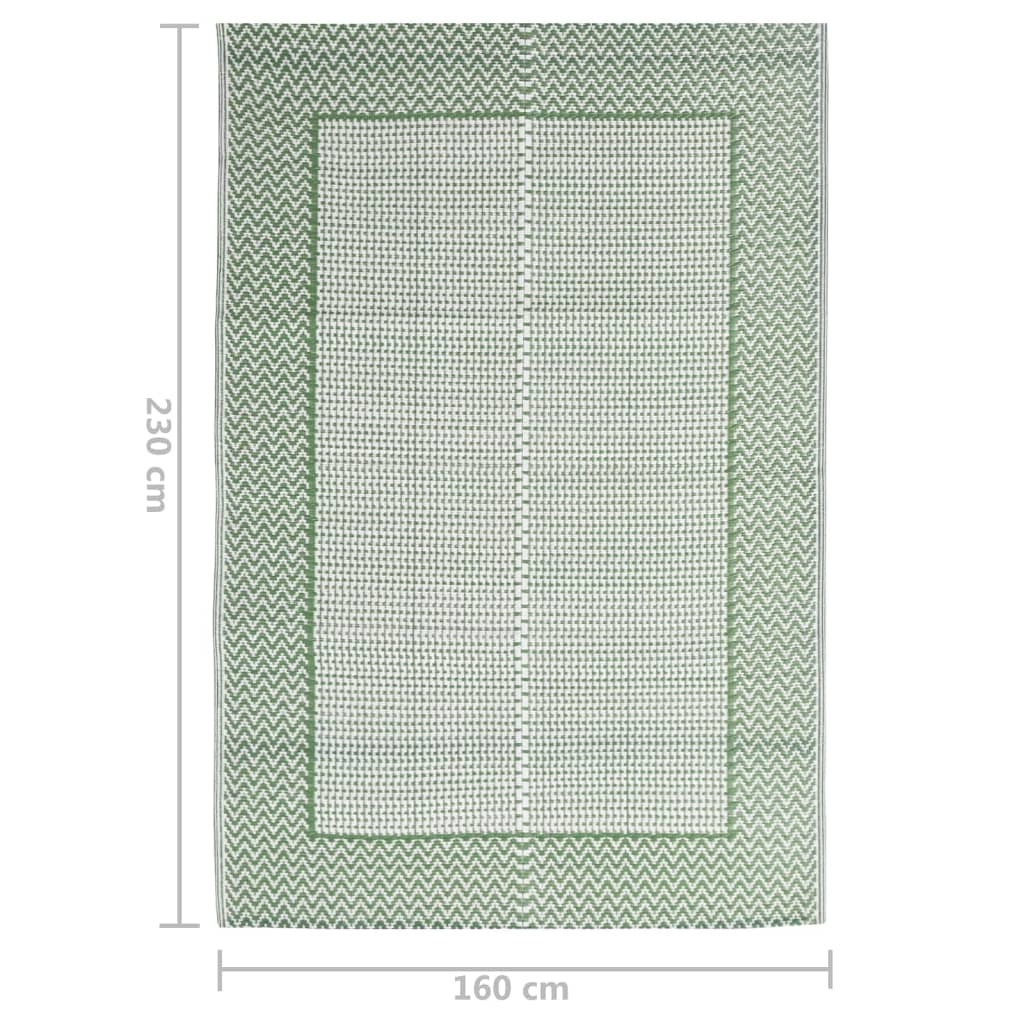Berkfield Outdoor Rug Green 160x230 cm PP