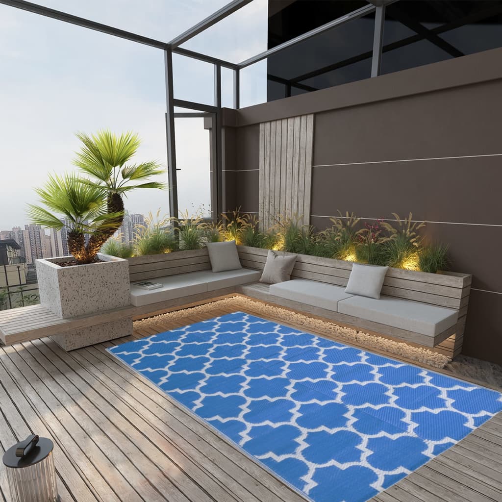 Berkfield Outdoor Rug Blue 160x230 cm PP