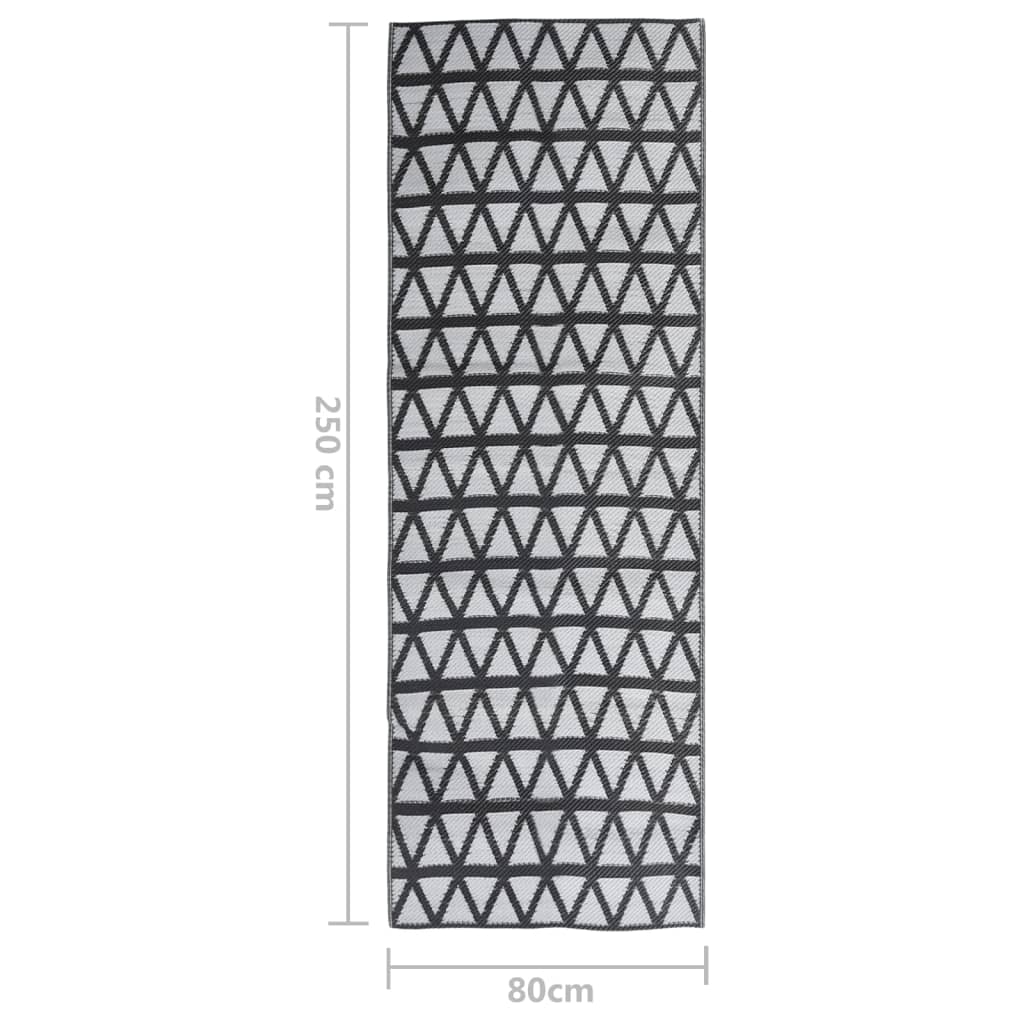 Berkfield Outdoor Rug Black 80x250 cm PP