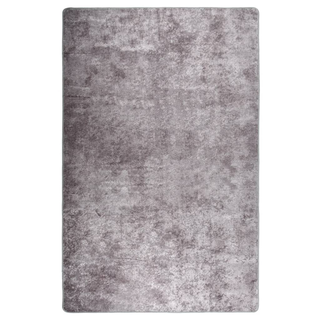Berkfield Rug Washable 80x150 cm Grey Anti Slip