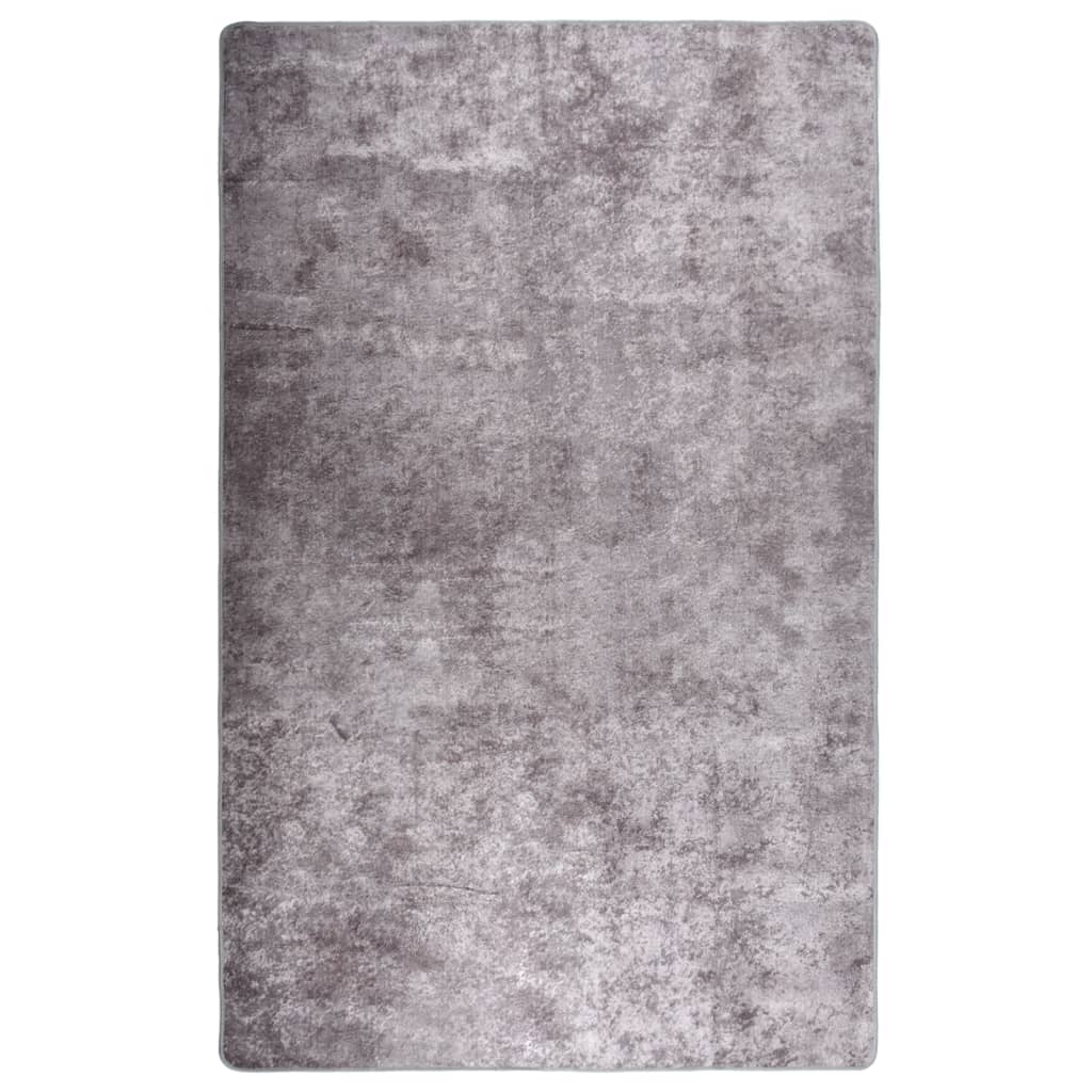 Berkfield Rug Washable 160x230 cm Grey Anti Slip