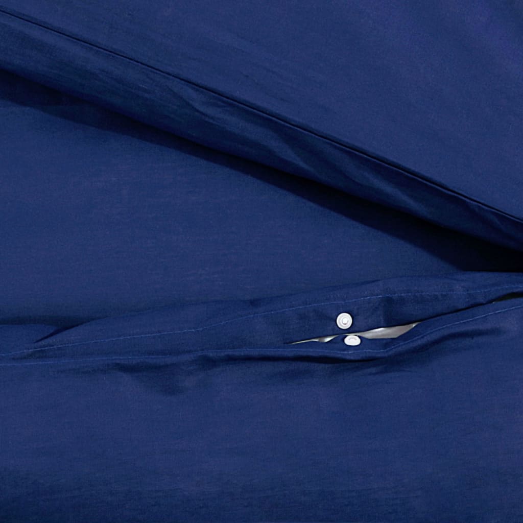 Berkfield Duvet Cover Set Navy Blue 260x220 cm Light-weight Microfiber
