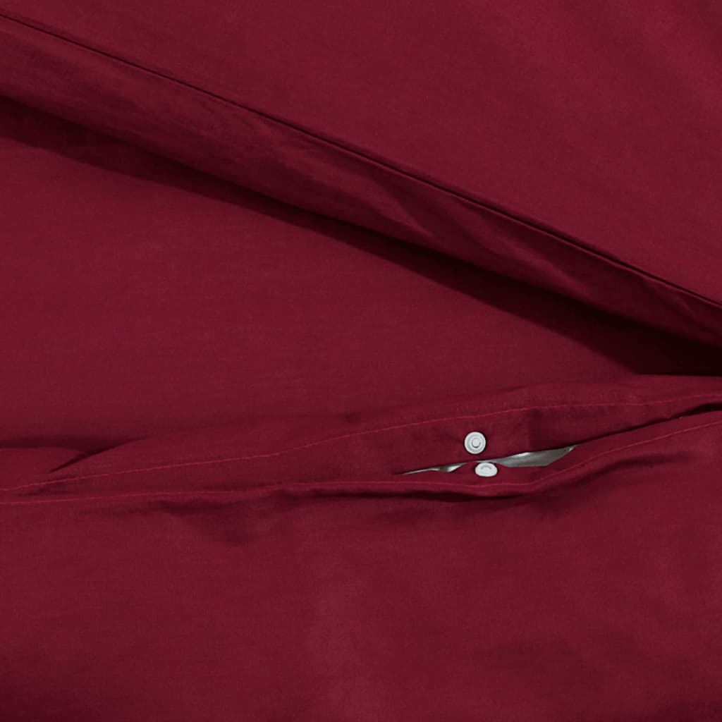 Berkfield Duvet Cover Set Bordeaux 140x200 cm Light-weight Microfiber