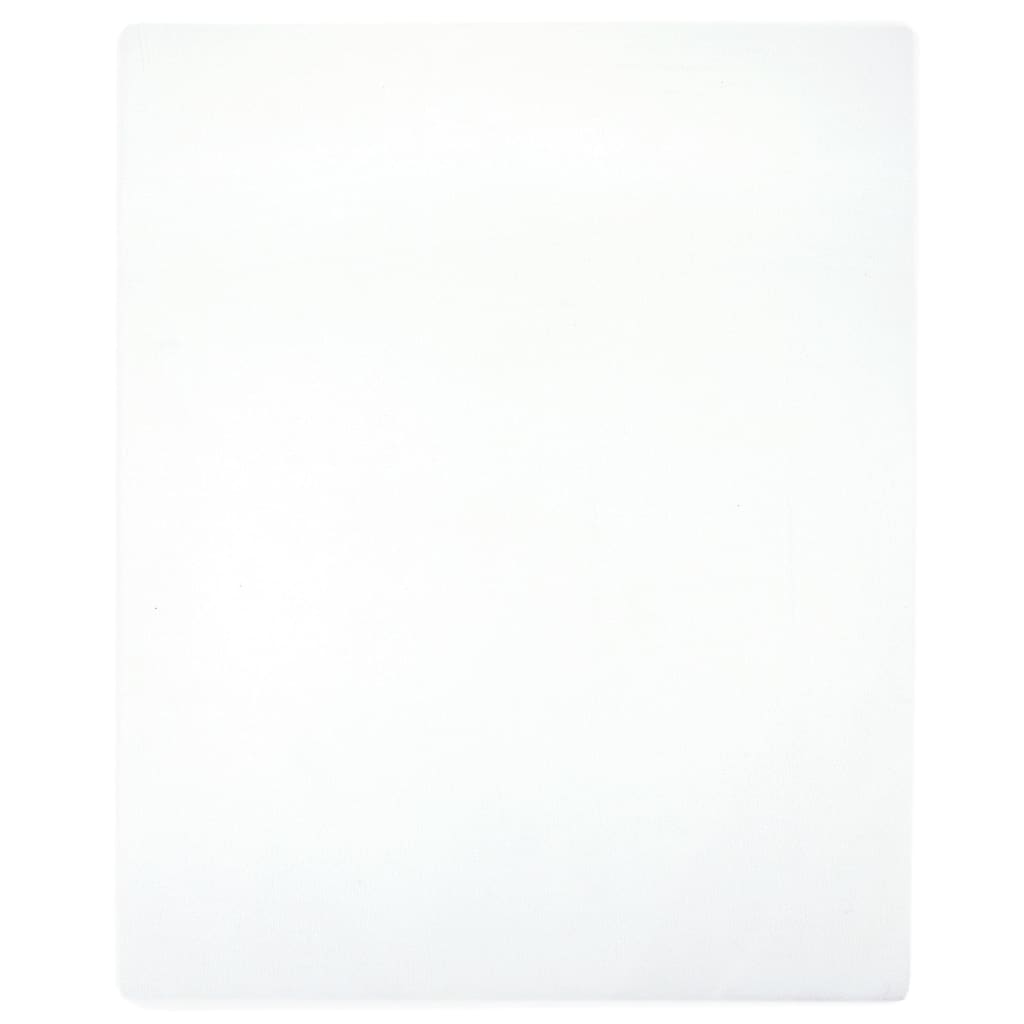 Berkfield Jersey Fitted Sheet White 100x200 cm Cotton