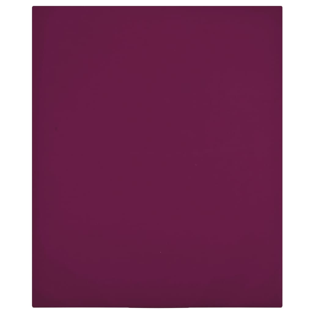 Berkfield Jersey Fitted Sheets 2 pcs Bordeaux 90x200 cm Cotton