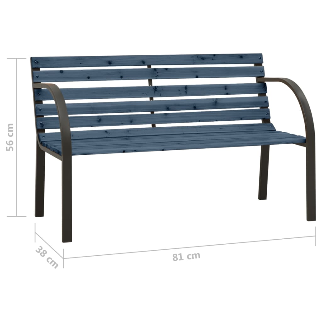 Berkfield Children Garden Bench 81 cm Chinese Fir Wood Grey