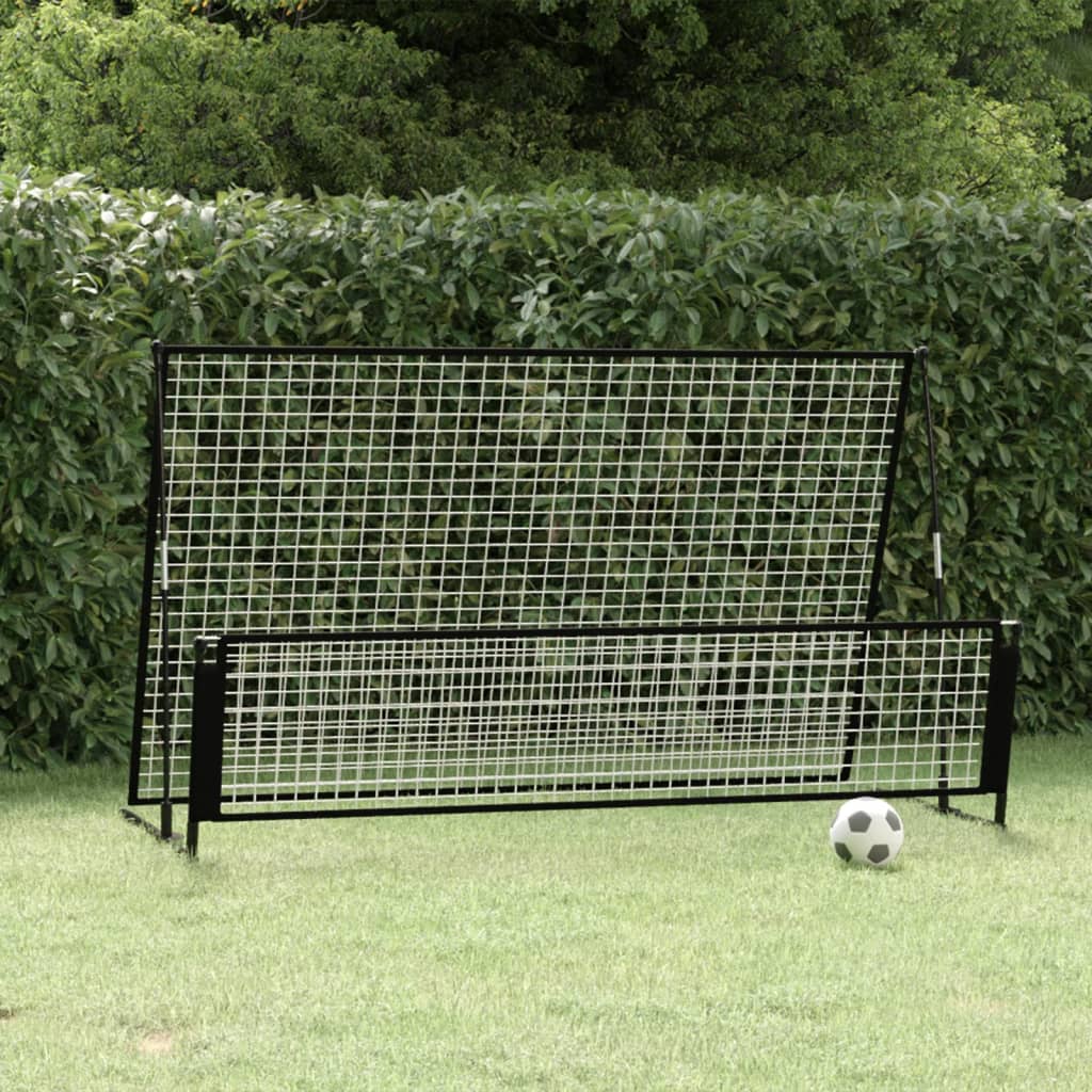 Berkfield 2 in 1 Soccer Rebounder Football Goal 202x104x120 cm Steel