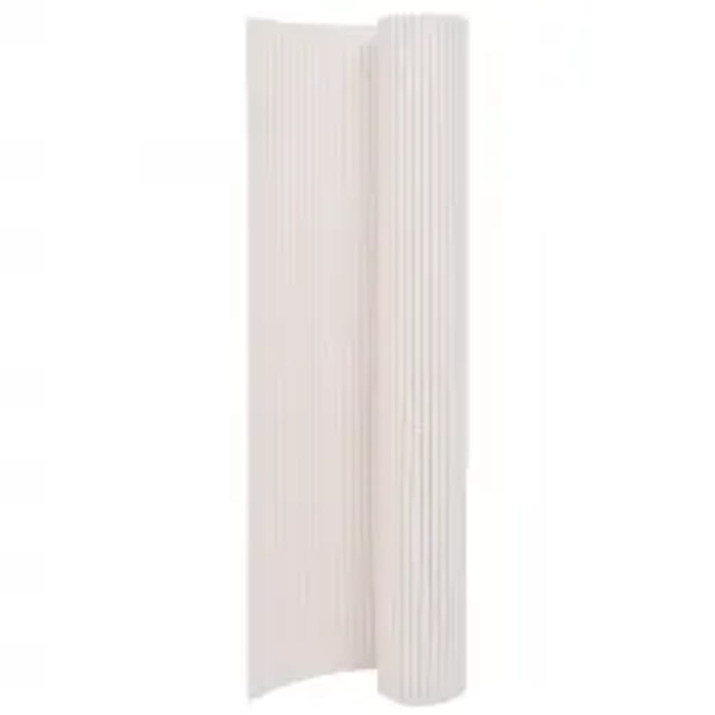 Berkfield Double-Sided Garden Fence 110x500 cm White