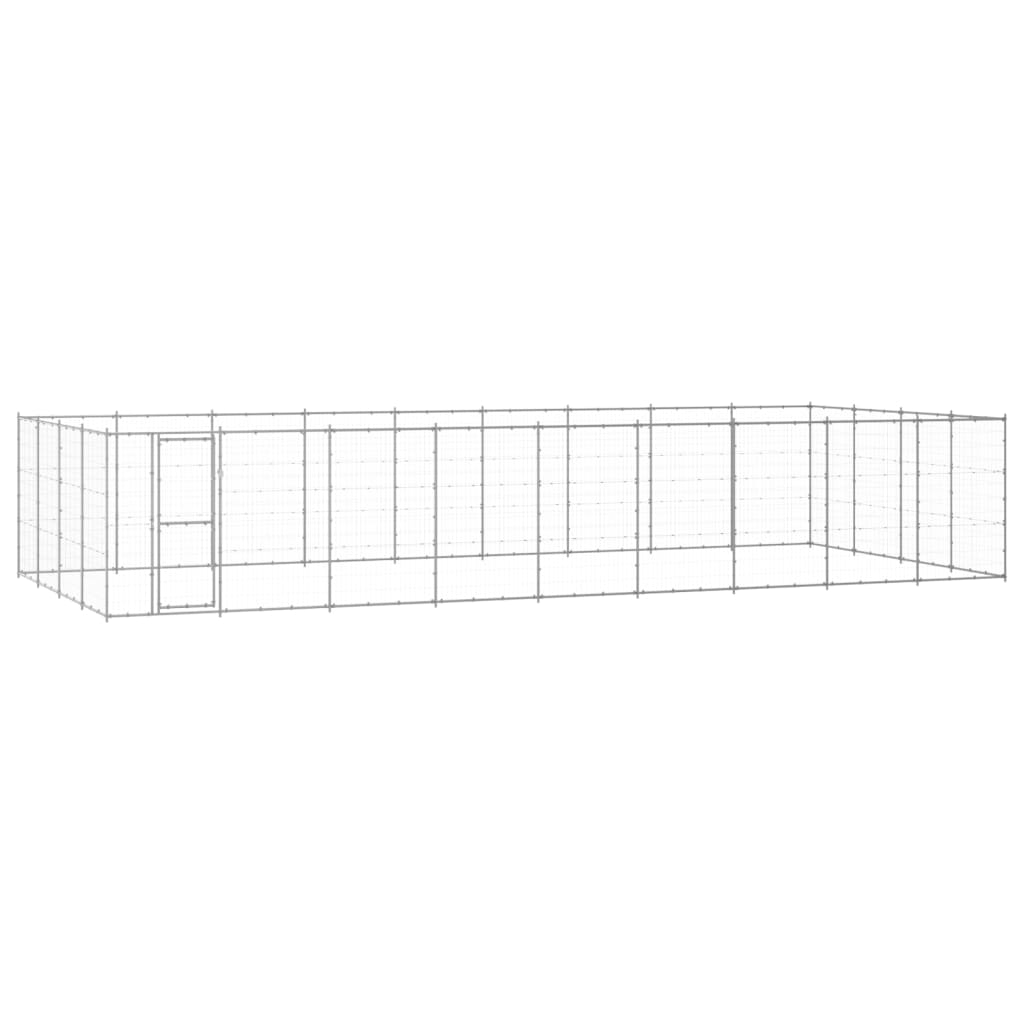 Berkfield Outdoor Dog Kennel Galvanised Steel 43.56 må_
