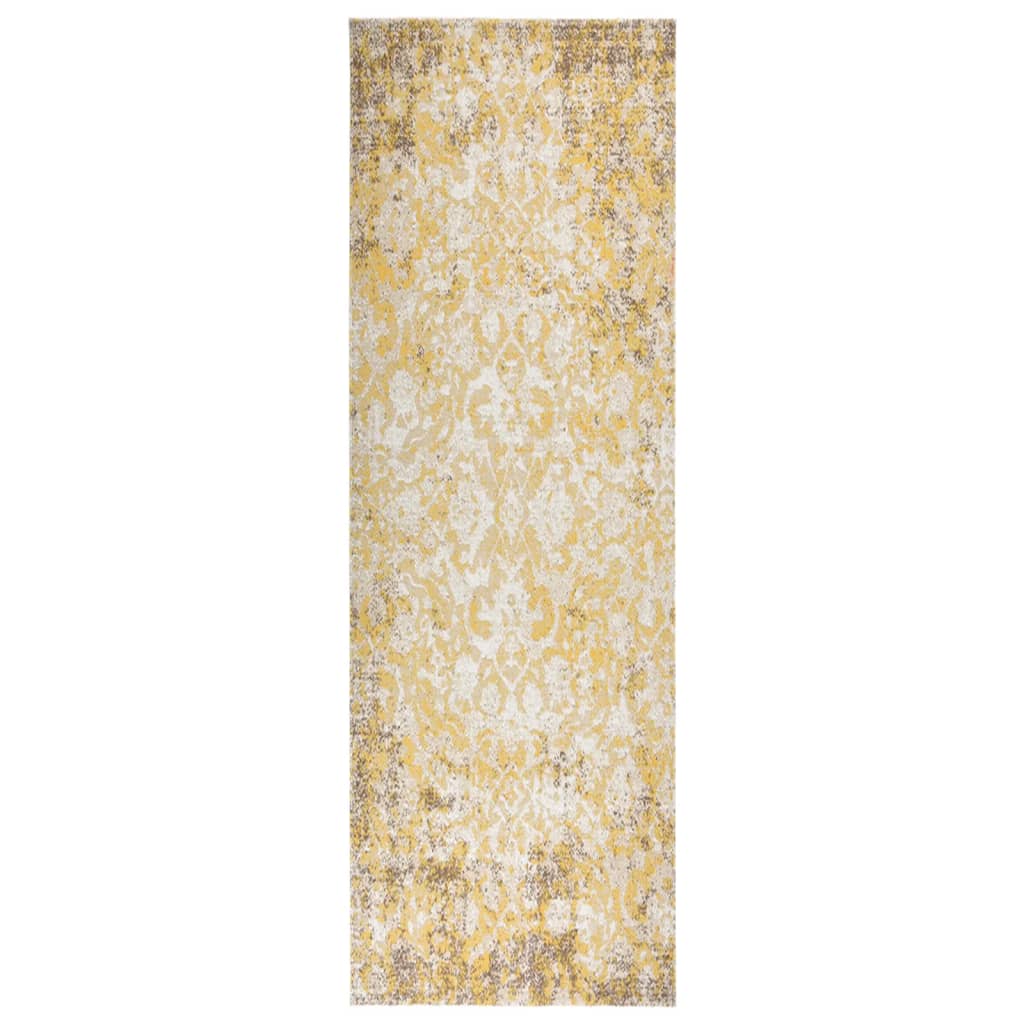 Berkfield Outdoor Rug Flatweave 80x250 cm Yellow