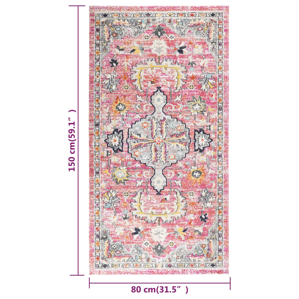 Berkfield Outdoor Rug Flatweave 80x150 cm Red