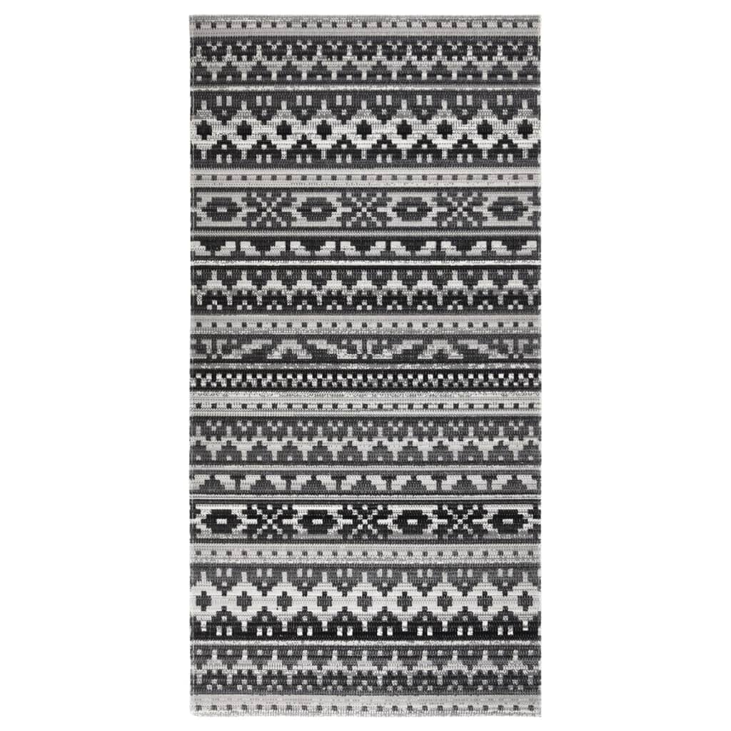 Berkfield Outdoor Rug Flatweave 100x200 cm Dark Gery