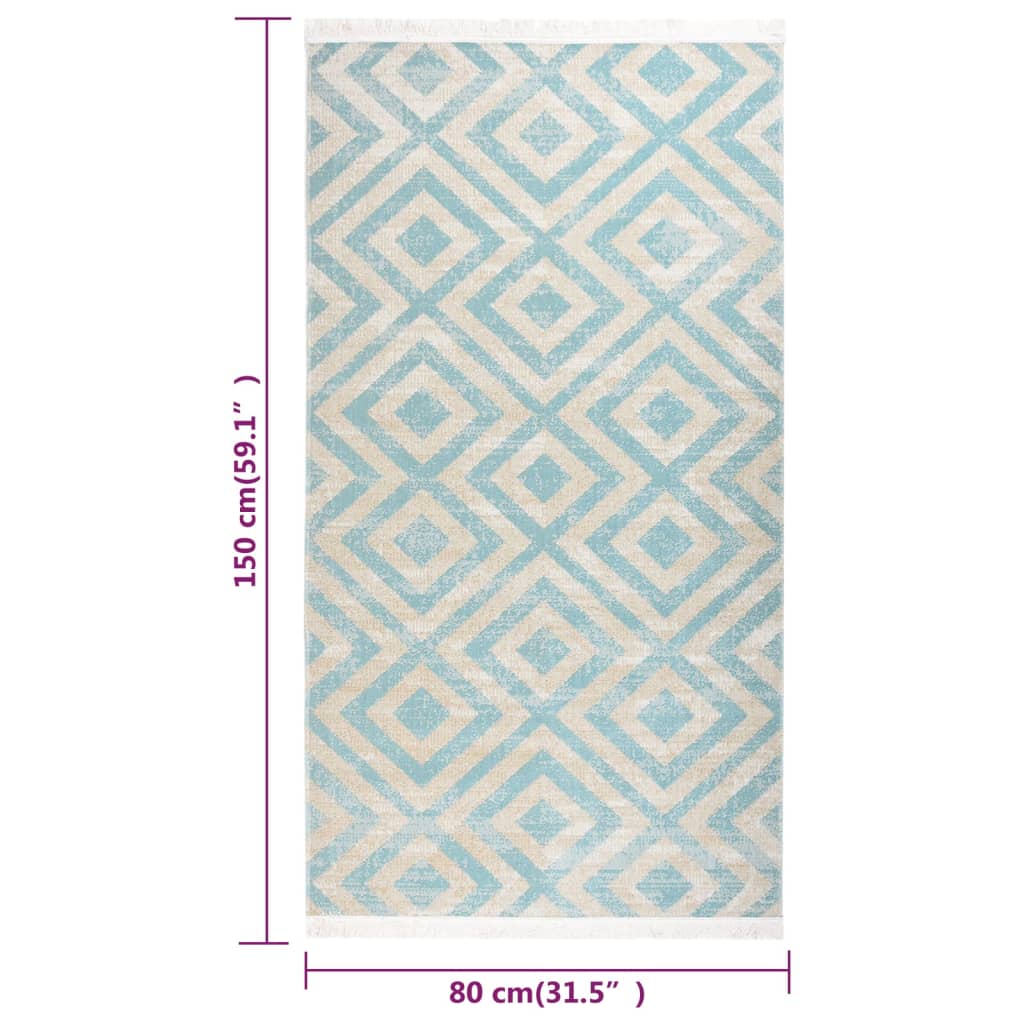 Berkfield Outdoor Rug Flatweave 80x150 cm Green and Beige