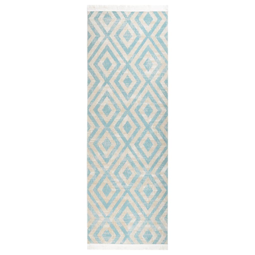Berkfield Outdoor Rug Flatweave 80x250 cm Green and Beige