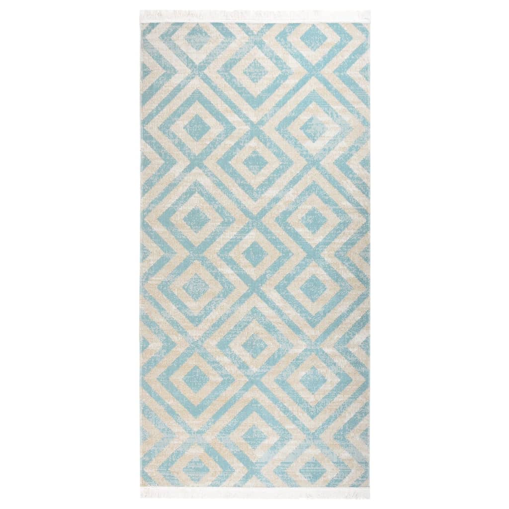 Berkfield Outdoor Rug Flatweave 100x200 cm Green and Beige