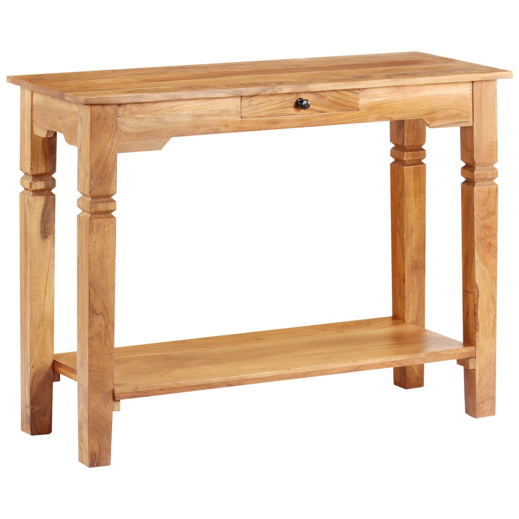 Berkfield Console Table 100x40x76 cm Solid Acacia Wood