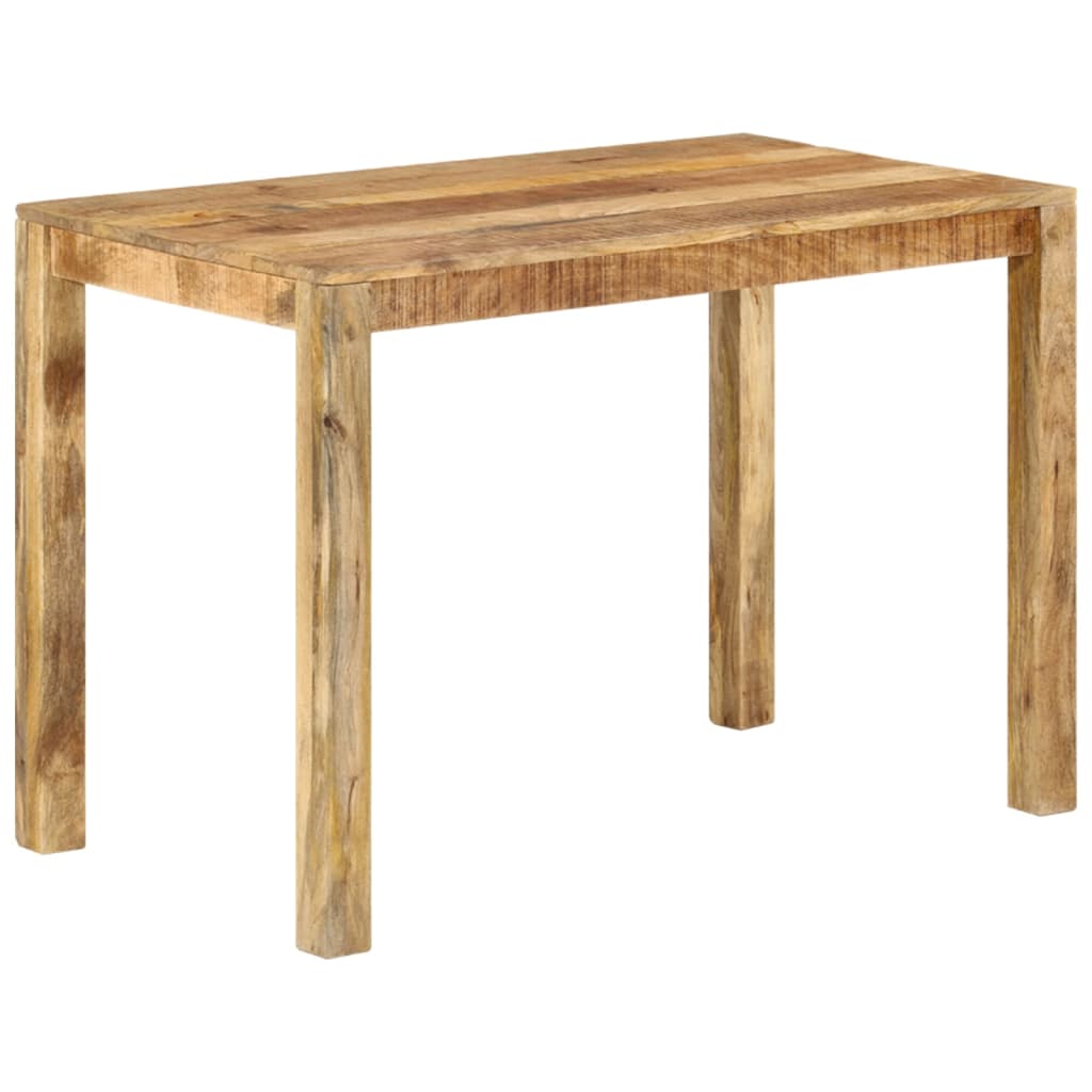 Berkfield Dining Table 110x60x76 cm Rough Mango Wood