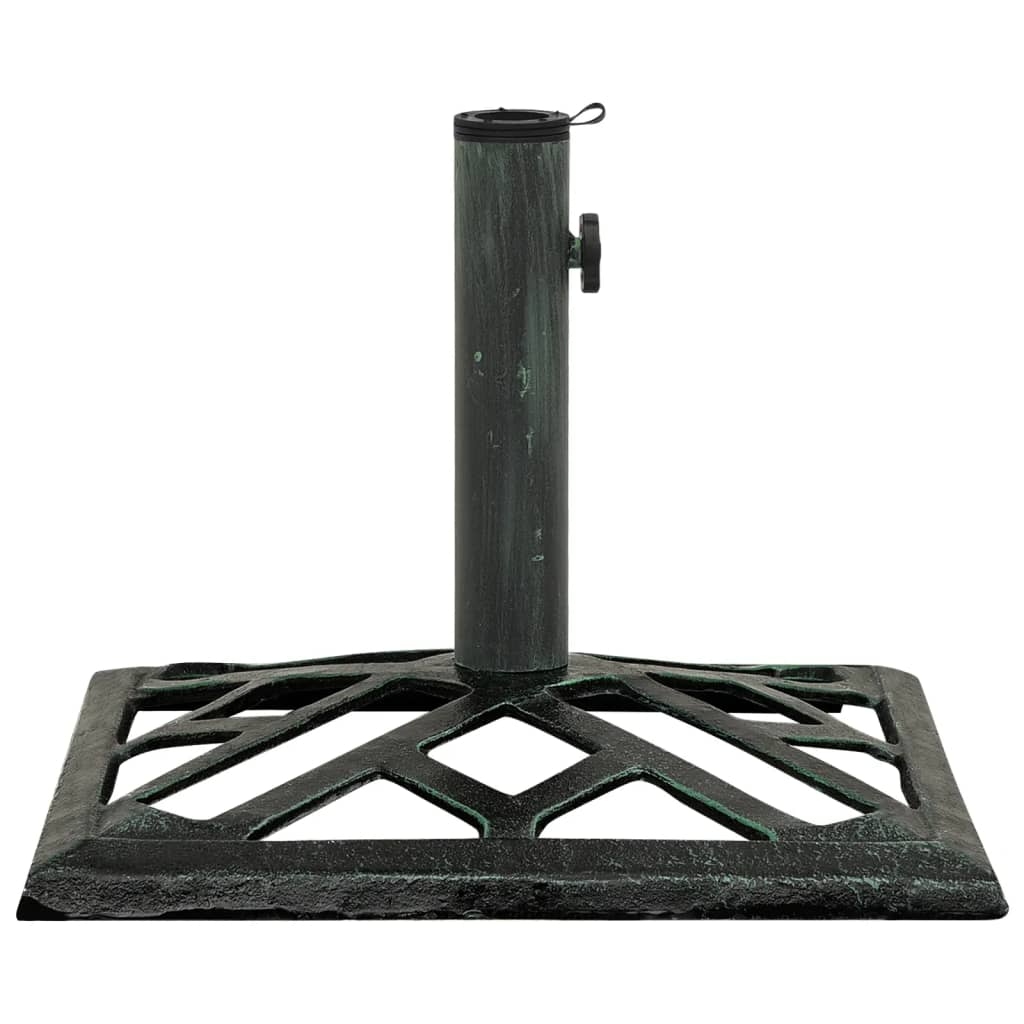 Berkfield Umbrella Base Green 44x44x31 cm Cast Iron