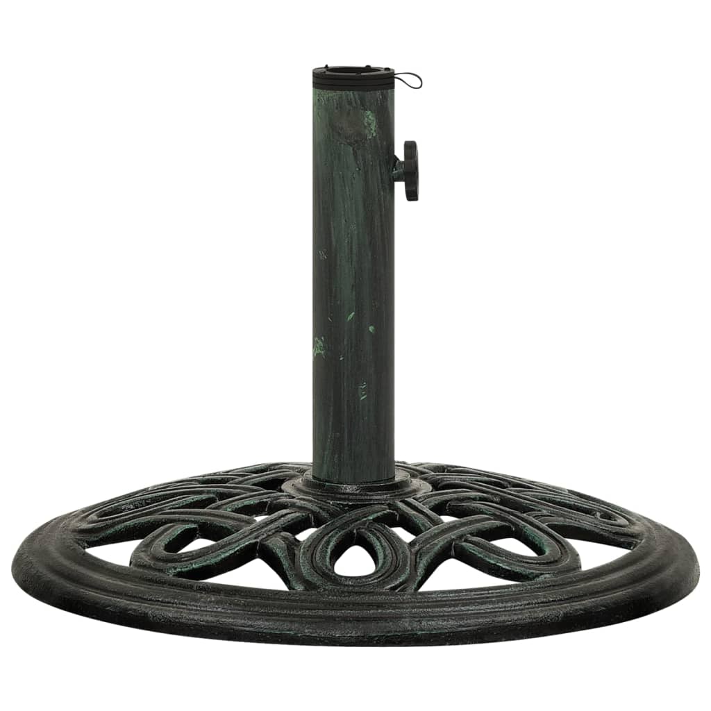 Berkfield Umbrella Base Green 40x40x32 cm Cast Iron