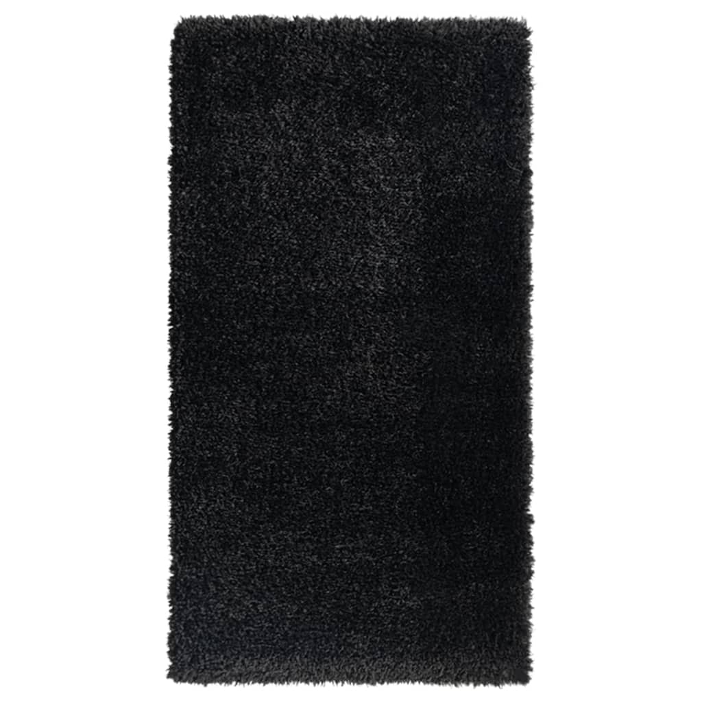 Berkfield High Pile Shaggy Rug Black 80x150 cm 50 mm