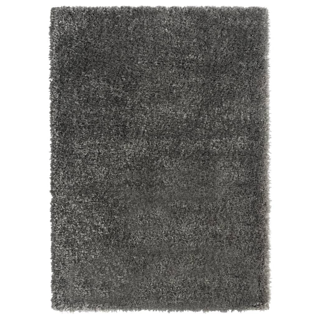 Berkfield High Pile Shaggy Rug Anthracite 120x170 cm 50 mm