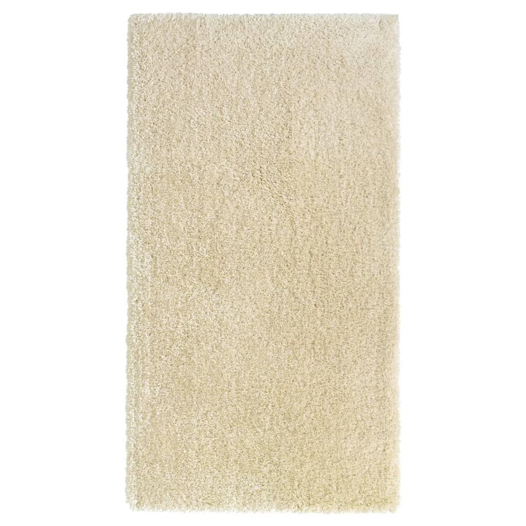 Berkfield High Pile Shaggy Rug Beige 80x150 cm 50 mm