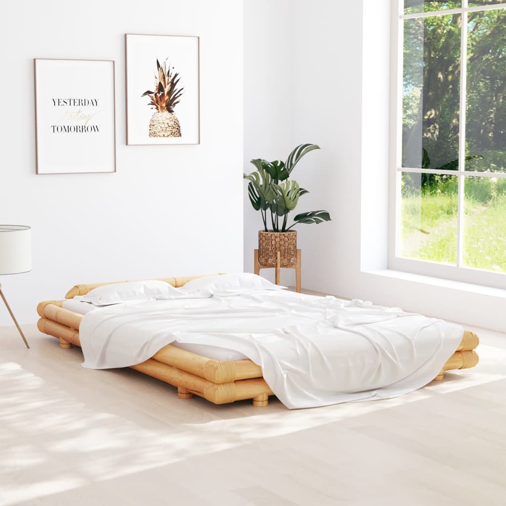Berkfield Bed Frame Bamboo 140x200 cm