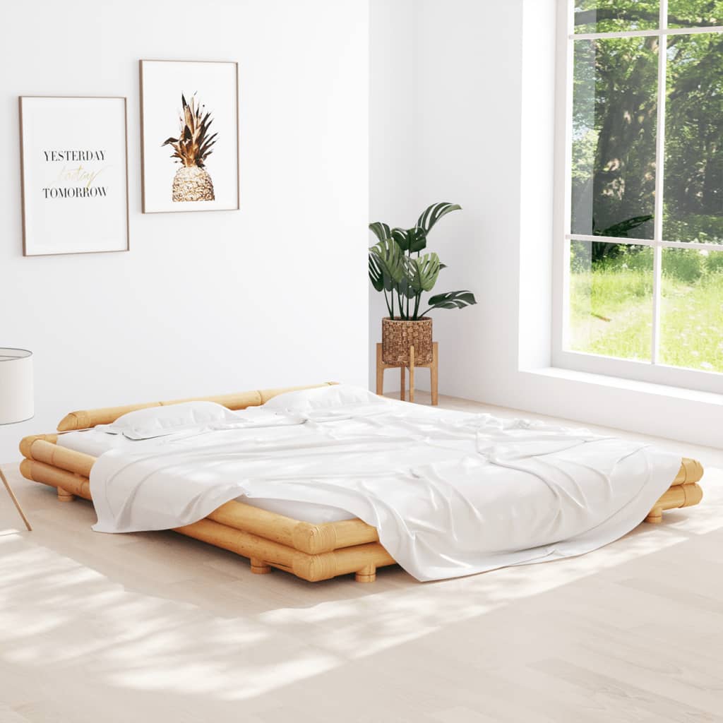 Berkfield Bed Frame Bamboo 180x200 cm 6FT Super King