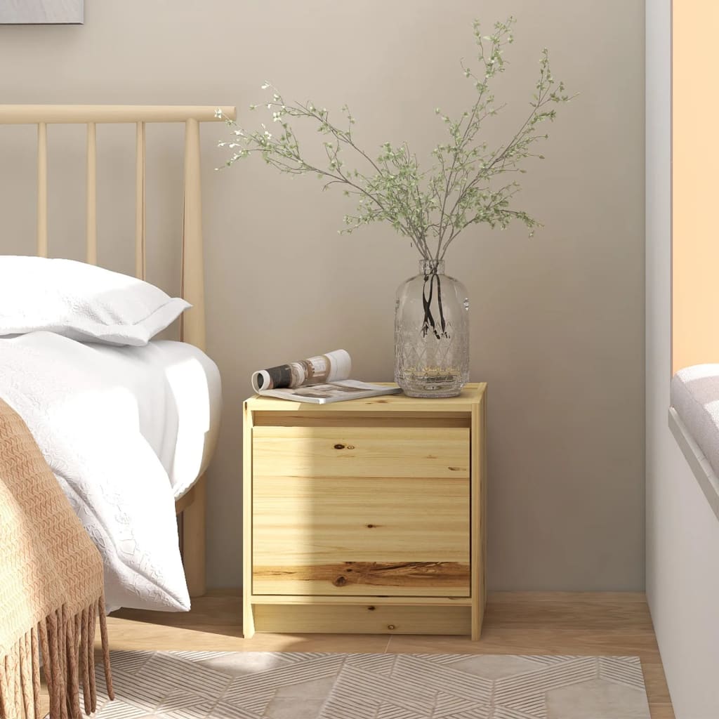 Berkfield Bedside Cabinet 40x30.5x40 cm Solid Firwood