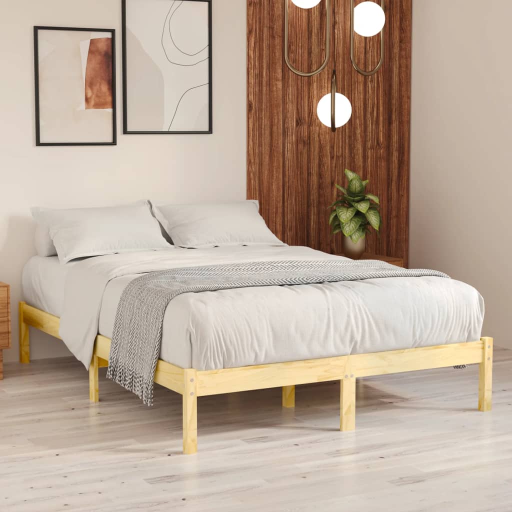 Berkfield Bed Frame Solid Wood Pine 160x200 cm