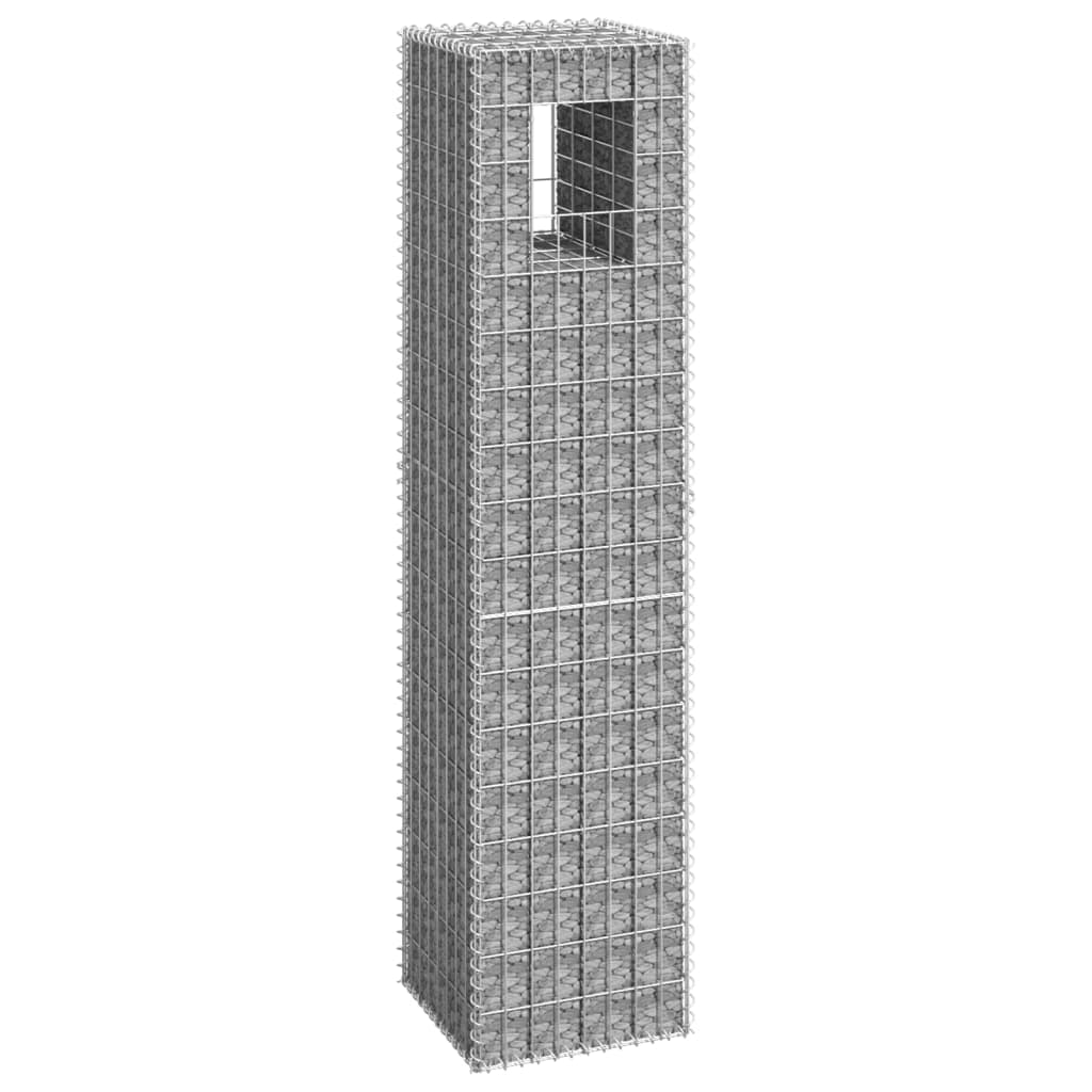 Berkfield Gabion Basket Post 40x40x180 cm Iron