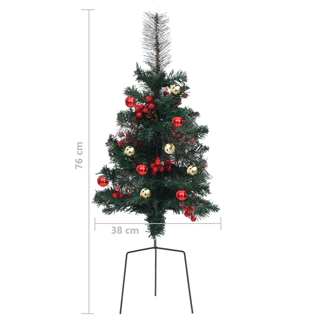 Berkfield Artificial Pathway Christmas Trees 2 pcs 76 cm PVC