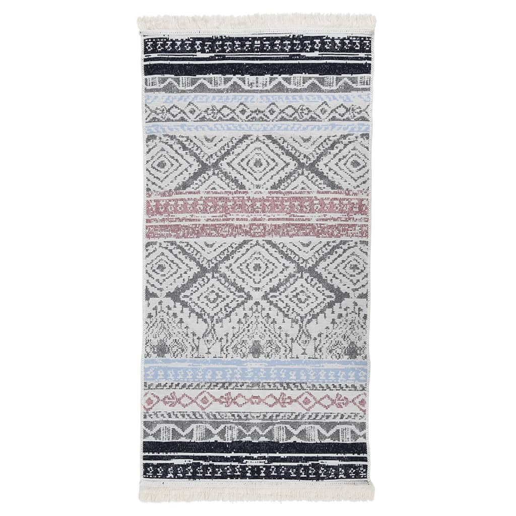 Berkfield Rug Pink and Aqua 80x150 cm Cotton