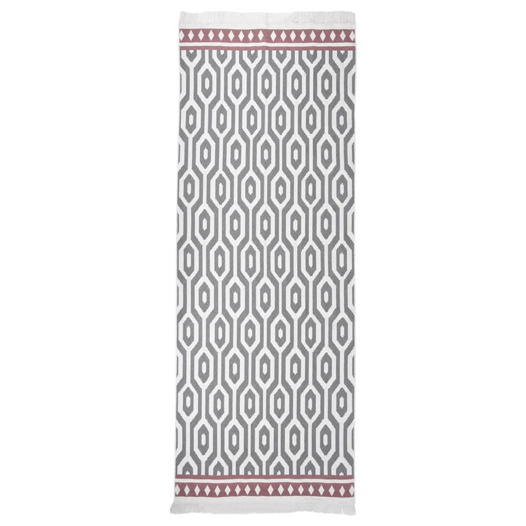 Berkfield Rug Grey 100x300 cm Cotton
