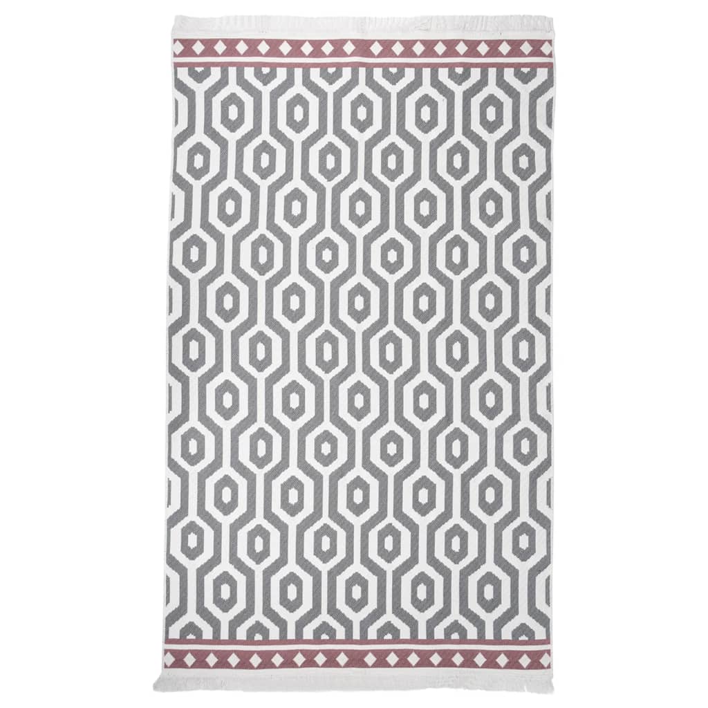 Berkfield Rug Grey 120x180 cm Cotton