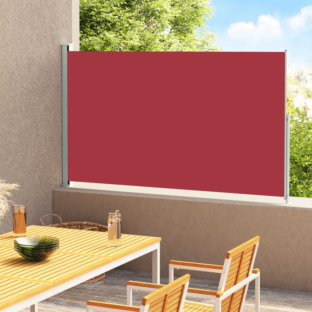 Berkfield Patio Retractable Side Awning 180x300 cm Red
