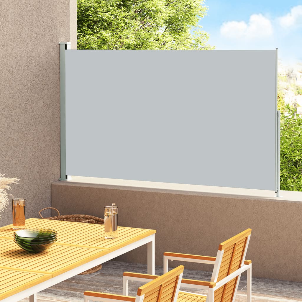 Berkfield Patio Retractable Side Awning 200x300 cm Grey