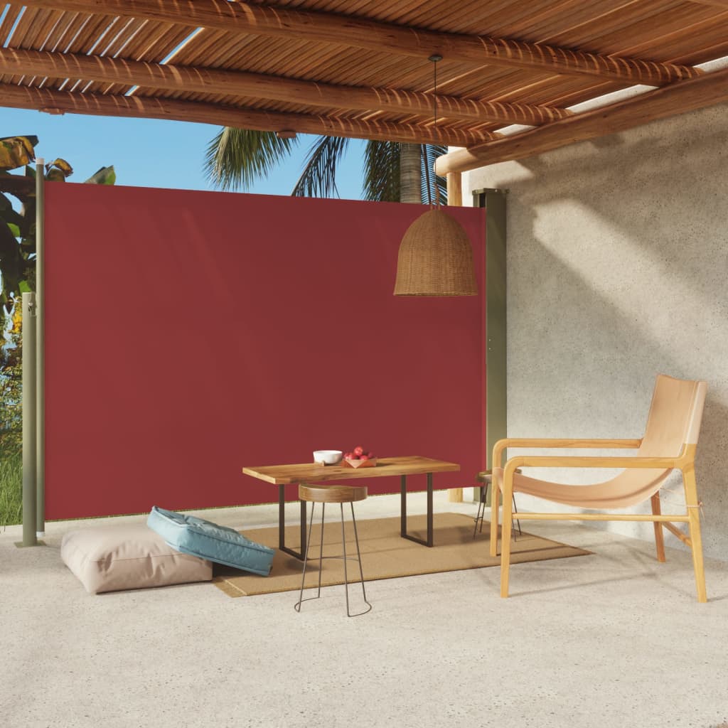 Berkfield Patio Retractable Side Awning 200x300 cm Red