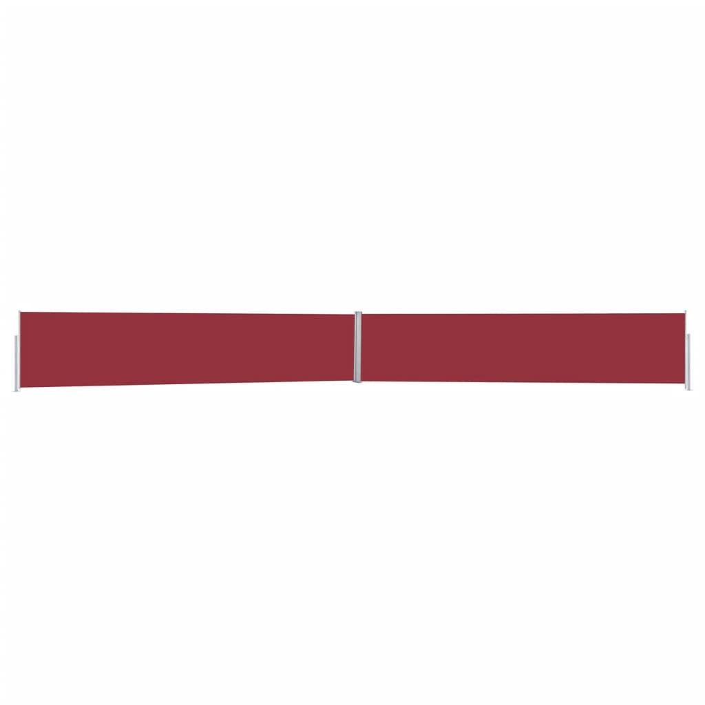 Berkfield Retractable Side Awning Red 140x1200 cm
