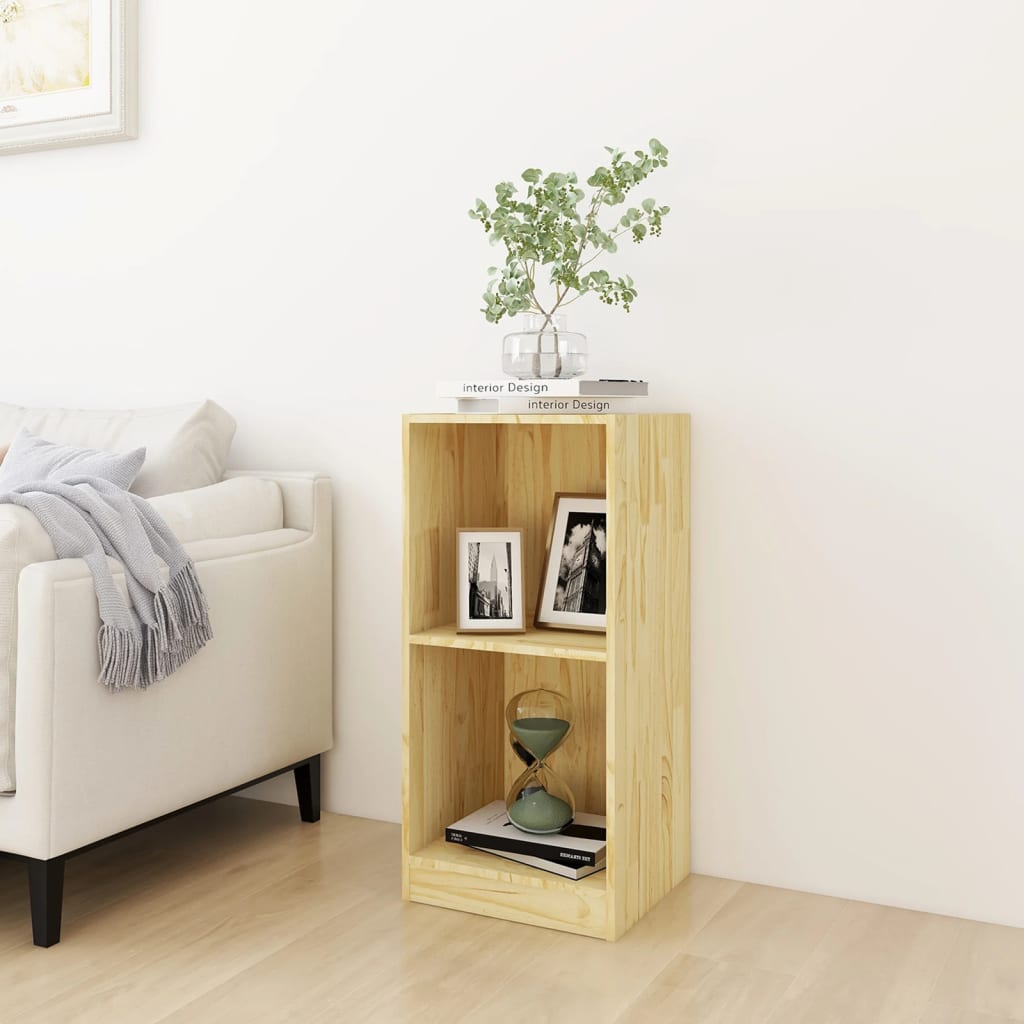 Berkfield Side Cabinet 35.5x33.5x76 cm Solid Pinewood