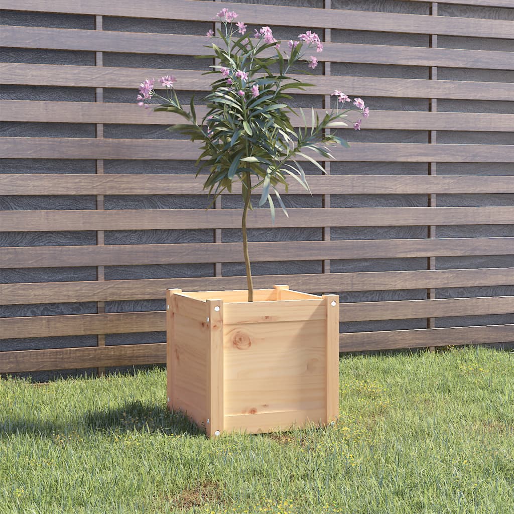 Berkfield Garden Planter 40x40x40 cm Solid Pinewood